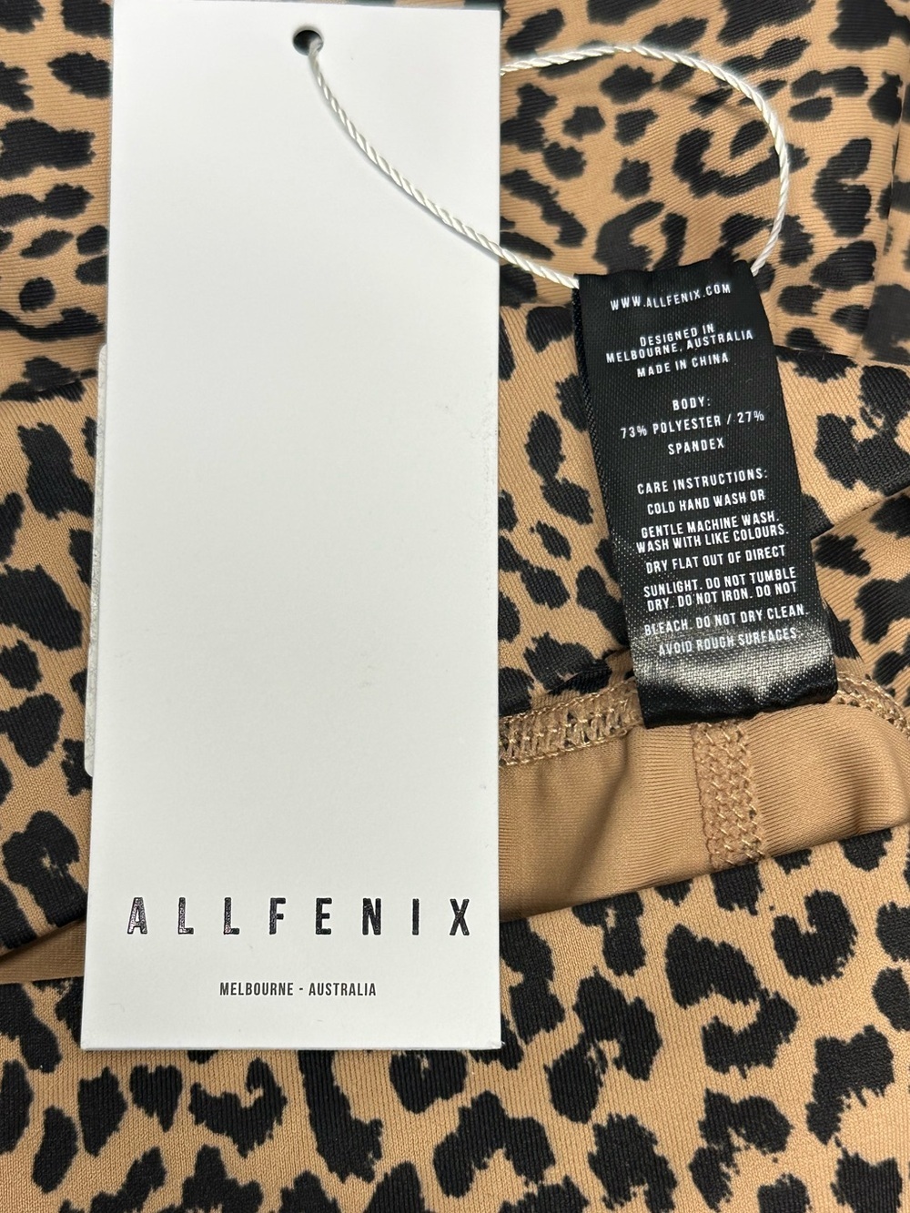 NWT All Fenix Cheetah Sand 7/8 Leggings - Large - Picture 6 of 6